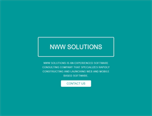 Tablet Screenshot of nwwsolutions.com